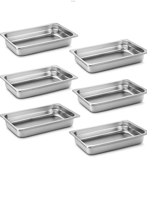 Food grade Stainless steel full size 6 inch steam table pans